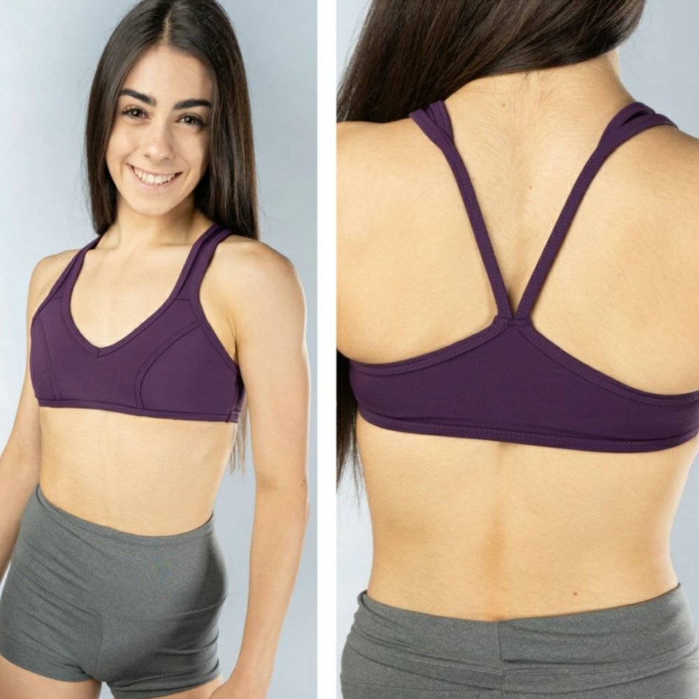 KTRNA Athena Padded Dance Bra Top - Orchid - Youth Large